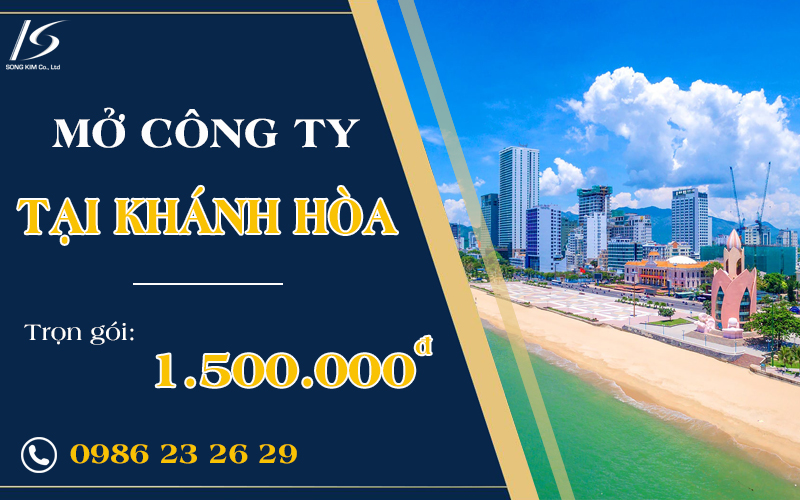 Dịch vụ thành lập công ty tại Khánh Hòa – Chỉ 1.500.000đ