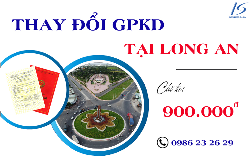 Dịch vụ thay đổi đăng ký kinh doanh tại Long An