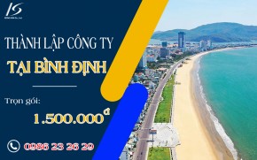 Thành lập công ty tại Bình Định – Phí trọn gói 1.500.000đ